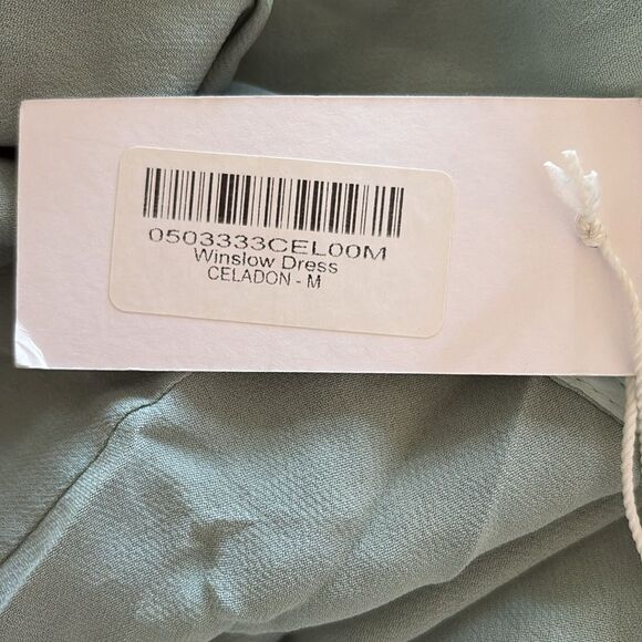 Reformation Winslow Sage Green Maxi Dress Medium NWT $348 - Picture 8 of 8